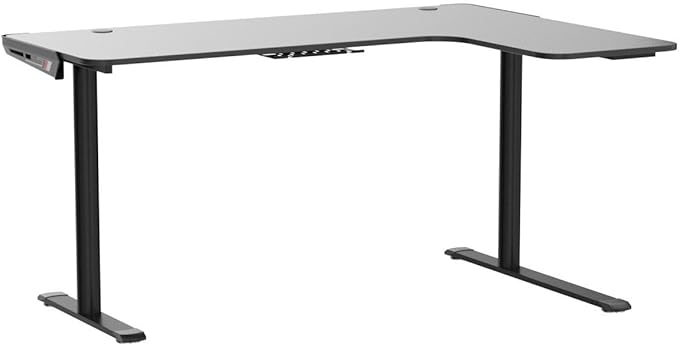 EUREKA ERGONOMIC L Shaped Gaming Desk 60 Inch L60 Home Office Corner PC Computer Gamer Table Large Writing Workstation Gifts w Mouse Pad Cable Management Space Saving Easy to Assemble Right Black