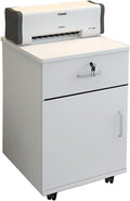 Wooden Filing Cabinet Filing Cabinet Home Office Drawer Cabinet Office Pedestal Drawer Cabinet Trolley Recessed Handles for Office and HomeOffice Storage Cabinet