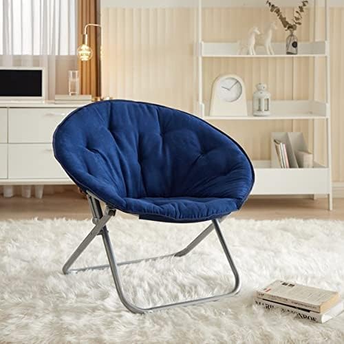 Urban Lifestyle Micro Suede Saucer Chair Adult Navy