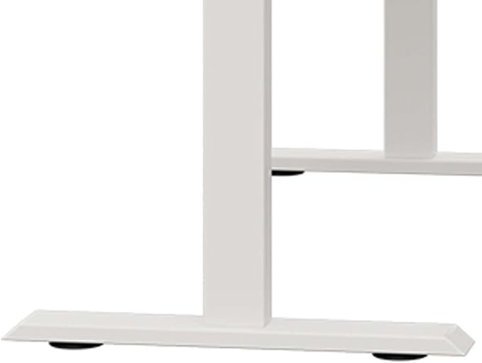 63 Curve Electric Standing Desk Adjustable Height White Seated Stand up Computer Desks for Work Office Home Ergonomic Lift-up Gaming Tables with Wheels &amp Splice Board &amp USB (Oak white/63/HL