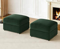 Modular Sectional Sofa Cloud Couch Changeable Couch Ottoman to Extend Your Sofa (Green)