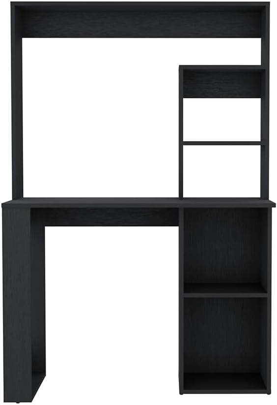 Computer Desk Home Office Desk Writing Work Study Table with Hutch and Shelves Home Workspace for Study and Home Office