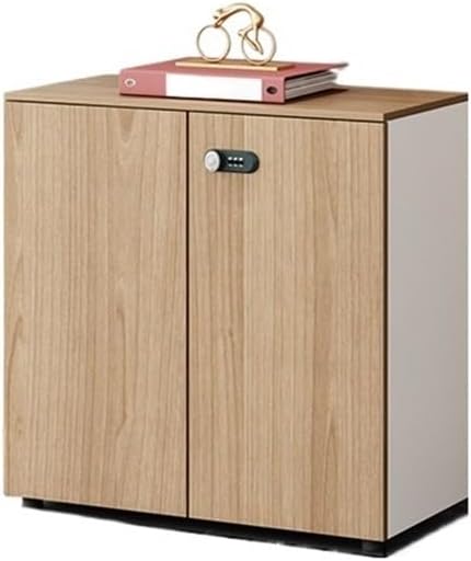 File Cabinets Office Storage Short Cabinet File Double Door with Lock Wooden Data File Storage Cabinets
