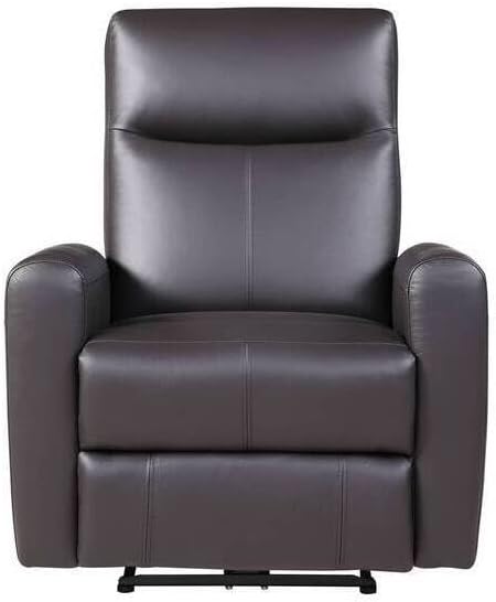 Maykoosh Leather Match Recliner Comfortable Motion Living Room Chair in Brown