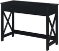 Convenience Concepts Oxford Desk with Charging Station 42 Black