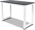 PIT66 Computer Desk Wood 55.1'' Office Table Modern PC Laptop Notebook Study Writing Table for Home Office Workstation (Black Color)