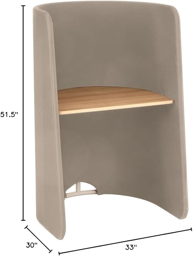 Safco Roam Personal Workstation Tan 33 w x 30 d x 51.5 h