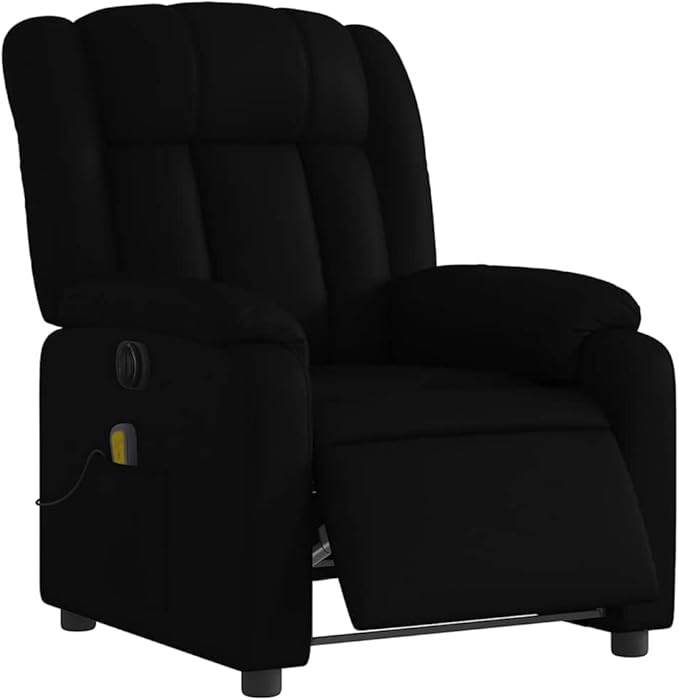 vidaXL Electric Massage Recliner Chair Black