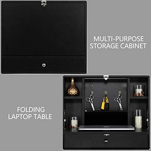 Foldable Floating Home Office Table Desk Workstation for Home Office Save Space Wall Mounted Desk Floating Desk Desk Wall Mounted Convertible Desk
