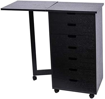 Multifunctional Storage Shelves - 7 Drawers Cabinet Modern Mobile File Cabinet Rolling File Cabinet Mobile Office Cabinet on Wheels