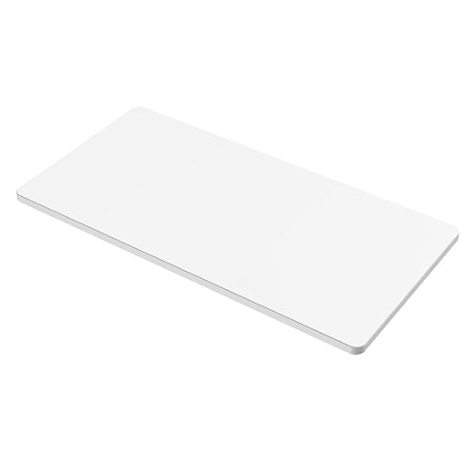SANODESK Universal Tabletop 60x24x1 Thickness One-Piece Table Top Rectangular Particle Board for Standing Desk and Home Office Countertop DIYWhite Desk Top