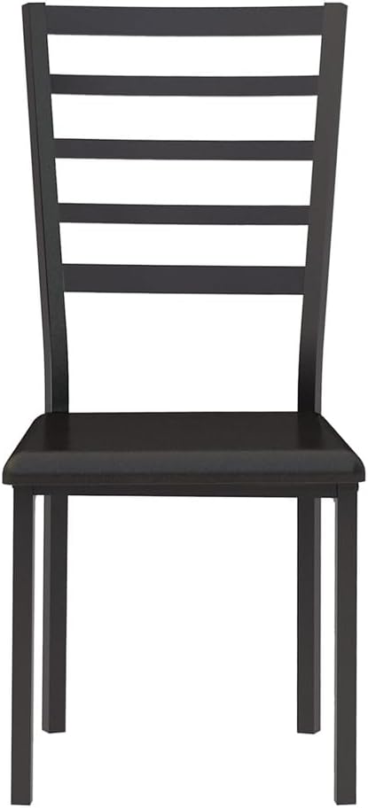 AMNOOL Industrial Style Home Office Desk and Chair Set 2 Piece Writing Study Desk Computer Workstation + PU Leather Chair Metal Frame for Home Office Living Room Dormitory Bedroom