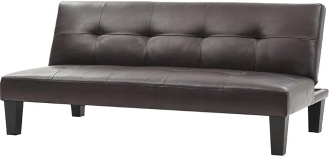 Glory Furniture Alan Faux Leather Sleeper Sofa in Cappuccino