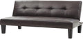 Glory Furniture Alan Faux Leather Sleeper Sofa in Cappuccino