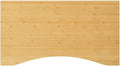 vidaXL Bamboo Desk Top - Natural Durable Sturdy with Curved Edges - Ideal for Home Office Study Gaming Painting - Easy to Clean Surface (39.4x23.6x1)