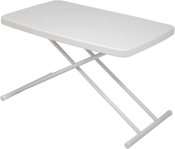Folding Table Writing Desk with Adjustable Height for Study Office Home Use
