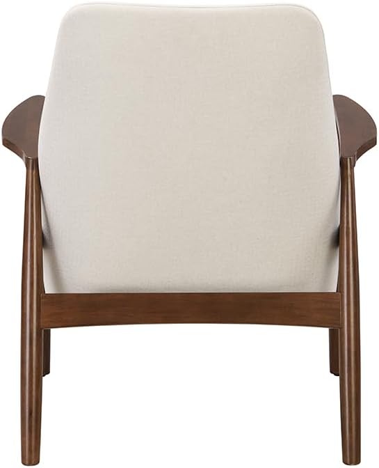Accent Chair Mid Century Modern Armchair with with Solid Wood e Reading Leisure Chair with High Back for Living Room