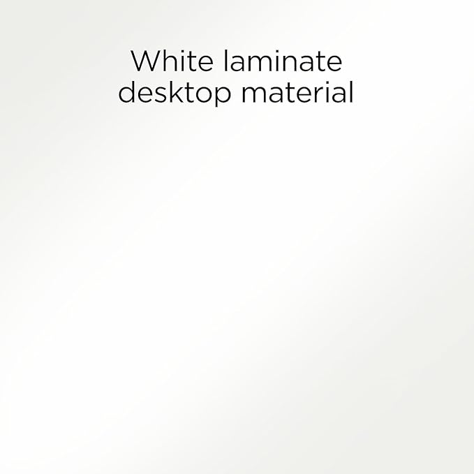 Emerge Vizon 47” Gaming Desk White Modern PC Computer Desk for Gaming Setup &amp Home Office Workstation