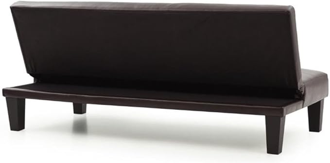 Glory Furniture Alan Faux Leather Sleeper Sofa in Cappuccino