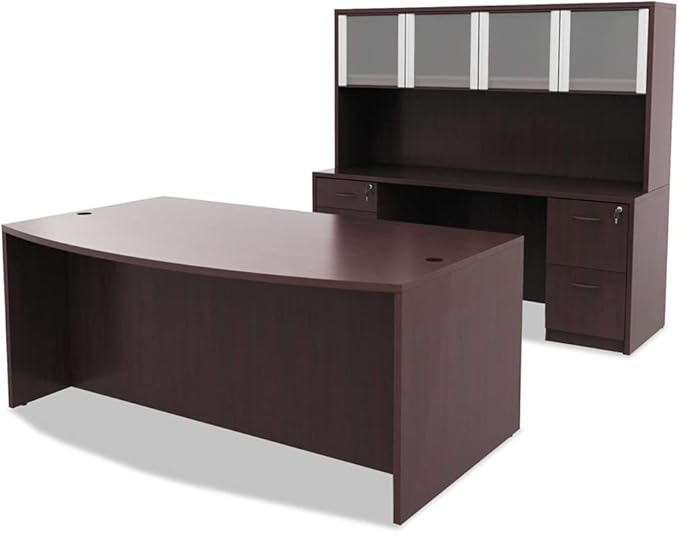 Alera Valencia Series 16 by 22 by 22-Inch 3/4 Box and File Pedestal Mahogany