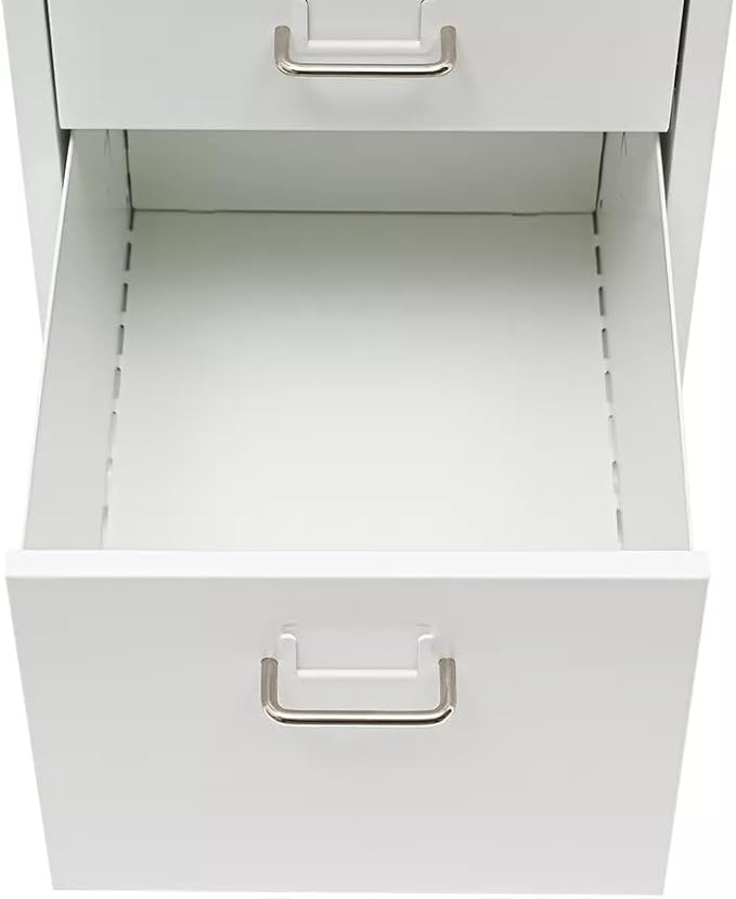 5-Drawer File Cabinet Office Filing Cabinet Stand Storage Organizer with Wheels Freestanding Rolling Storage Dresser Mutifuctional Tool Organizer for Kitchen Bedroom Living Room (White)