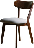Walnut Color Dining Chair Wooden FAS Grade Oak Natural Wood Made in North America 100% Dirt-Free Wood Chair Solid Chair Table Chair Wooden Living Room Chair Simple and Natural 47.5 * 55.5 * 78cm