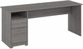 Bush Home Cabot 72W Computer Desk with Drawers in Modern Gray Large Work Table and Built-in Storage for Home Office 6 Foot Long Desktop