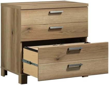 2 Drawer Small File Cabinet with Lock - Modern Farmhouse FurnitureUnder Desk Storage Drawers Organizer for Home Office Filing CabinetsBrown