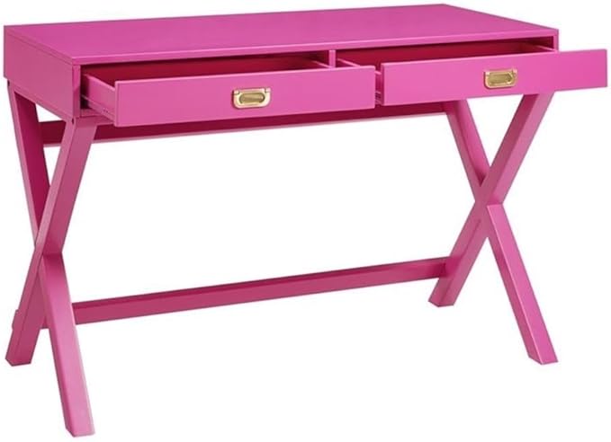 Riverbay Furniture Writing Desk in Raspberry Pink