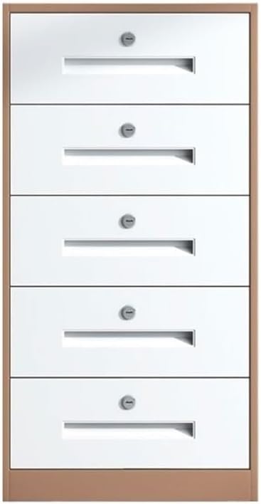 File Cabinet/Printer Stand Steel Home Chest of Drawers Office Increased Capacity Multifunctional Storage Cabinet File Data Office Cabinet Filing Cabinet for Home Office(Brown)