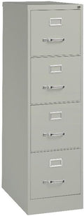 Pemberly Row 4 Drawers 52 Vertical Gray Metal Filing Cabinet Lockable Pre-Assembled Stationary Letter Size for Home Office