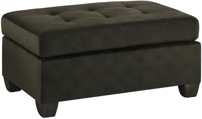 Homelegance Emilio Fabric Accent Ottoman - Chocolate