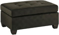 Homelegance Emilio Fabric Accent Ottoman - Chocolate