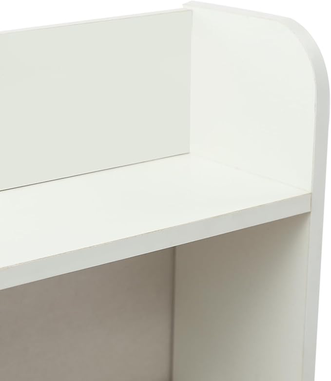 Computer Desk with Hutch - 40 Home Office Desk with Bookshelf &amp Lower Storage Shelf for Studying Gaming Table Computer Desk and Small Spaces (White)