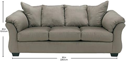 Signature Design by Ashley Darcy Casual Plush Sofa Grayish Brown
