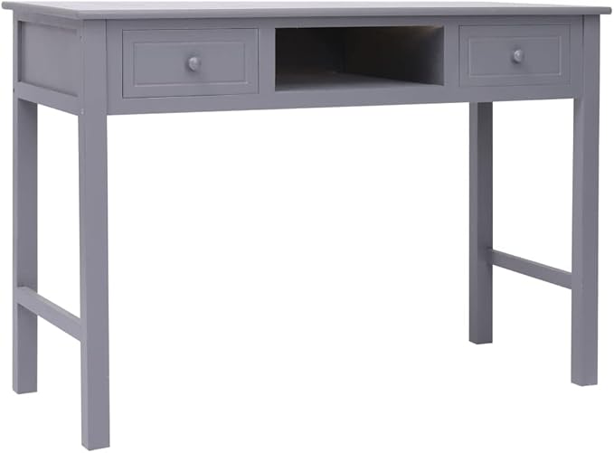 Computer DeskHome Office DeskStudy Writing Table for Home Office Modern Simple Style DeskWriting Desk Gray 43.3x17.7x29.9 Wood