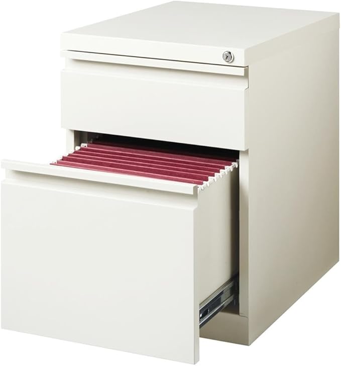 Hirsh Industries 2 Drawer Mobile Pedestal File Finish: Pearl White
