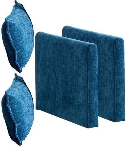 SoarFlash Chenille Sectional Sofa ArmrestsBlue