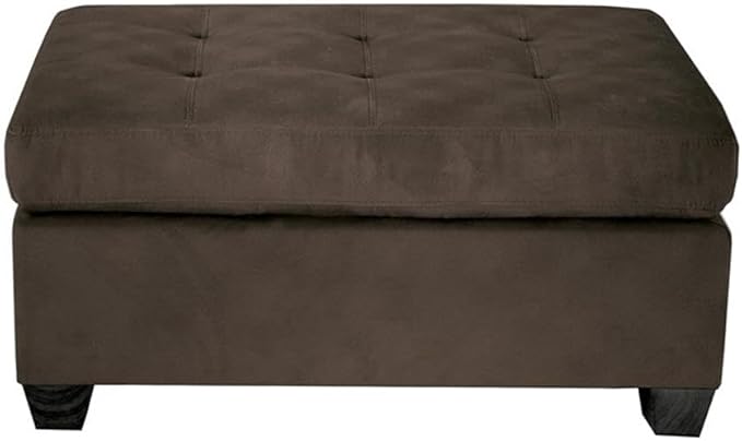 Homelegance Emilio Fabric Accent Ottoman - Chocolate