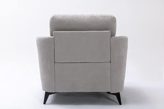 Light Gray Woven Fabric Chair 39 for a Cozy Addition to Your Living Room