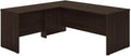 Bush Furniture Studio C 72W x 30D L Shaped Desk with 42W Return in Black Walnut L Workstation for Home or Professional Office