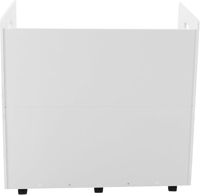 50-Slot Rolling File Organizer with Lockable Wheels - Movable Roll File Cart 66LB Capacity PVC Roll File Storage Holder for Blueprints Drawings &amp Photography Tubes -Easy Assembly 30x15.75x28.5'