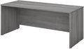 Bush Business Furniture Studio C 72W Computer Desk with Wire Management and Modesty Panel in Platinum Gray Professional Table for Home Office and Corporate Office