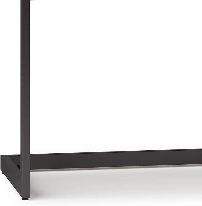 SIMPLIHOME Erina Large Desk - 72 Inch Wide Solid Acacia Wood and Metal Writing Desk in Rustic Natural Aged Brown Modern Industrial Home Office Computer Table with Drawers and Flip-Down Keyboard Tray