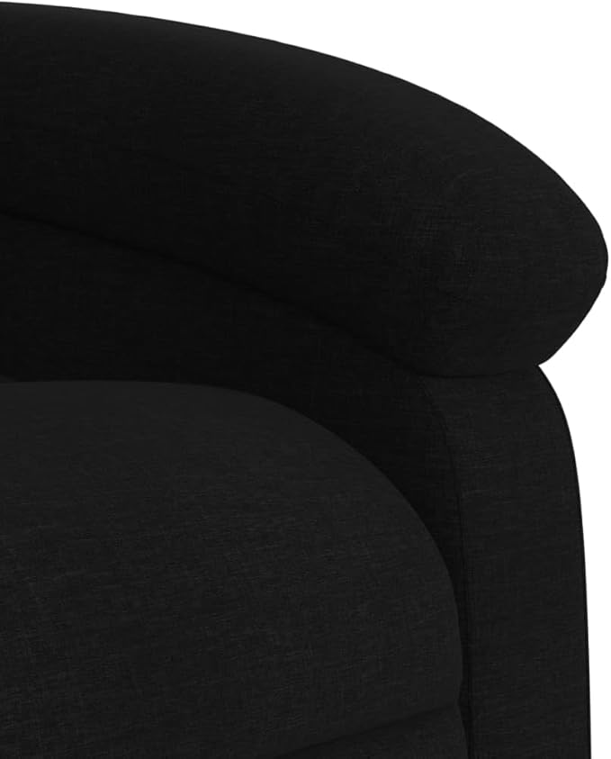 vidaXL Recliner Chair Black Fabric