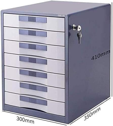 File Cabinet Strong Anti-Collision Locking Aluminum Alloy Drawer Storage Cabinet Standard Desk Upper Drawer