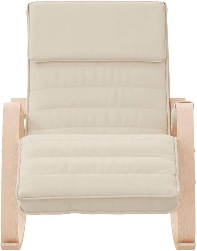 vidaXL Rocking Chair Cream