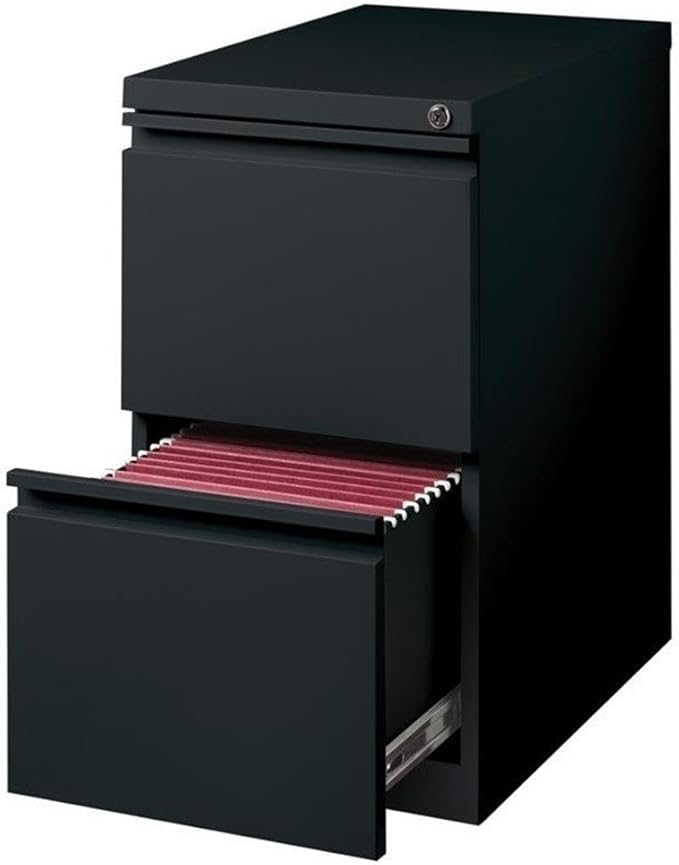 Hirsh Industries 2 Piece Value Pack 2 Drawer Mobile File Cabinet File in Black