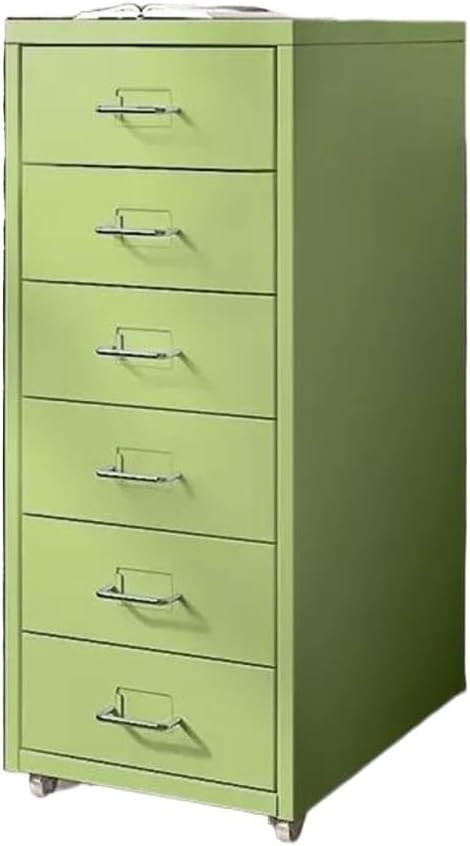 File Cabinet Multi-Layer Tin Cabinet A4 Folder Small Cabinet Classification File Cabinet Filing Cabinet Office Drawer Cabinet (Color : Light Green)