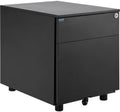 Global Industrial Interion Low Height 2 Drawer Pedestal Black - 1 Each
